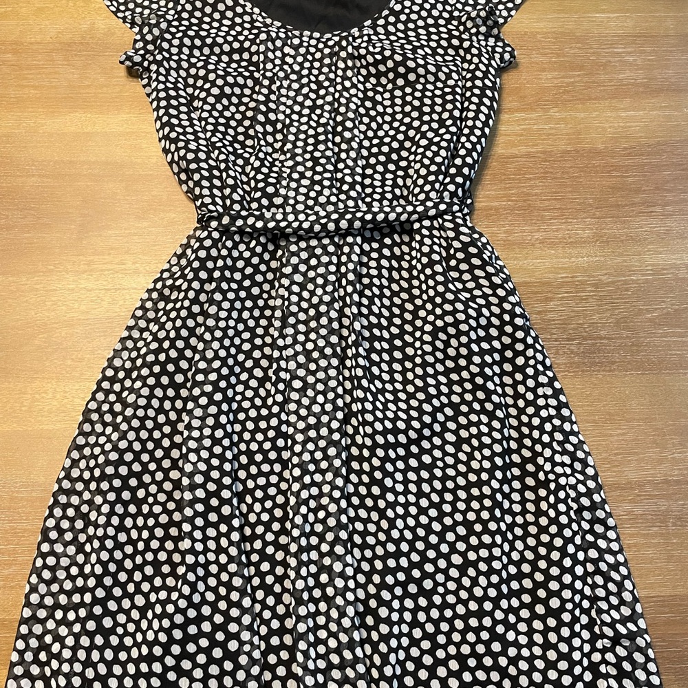 Merona black & white dress